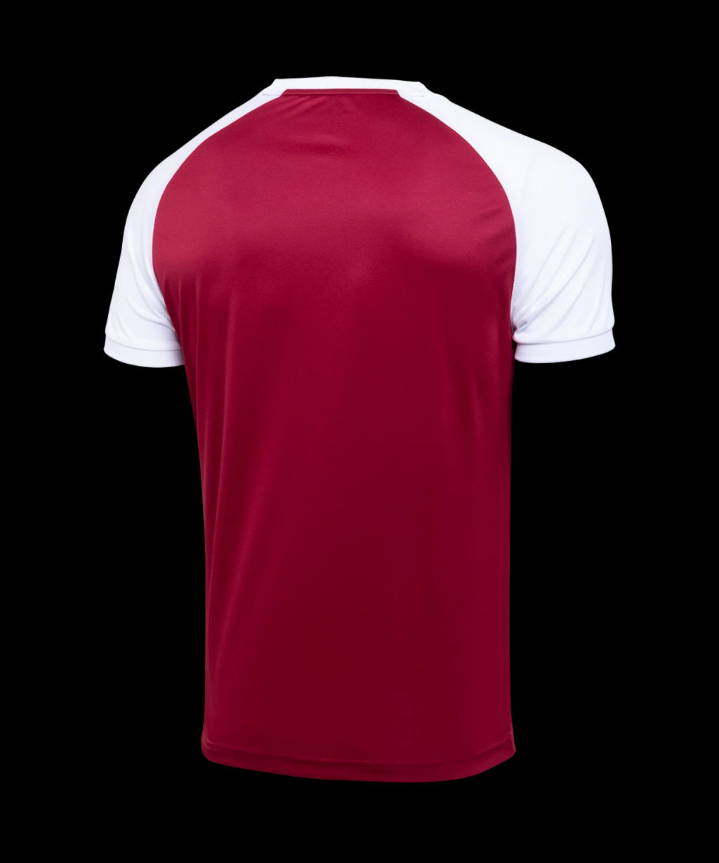 Футболка игровая JOGEL CAMP Reglan Jersey, гранатовый/белый