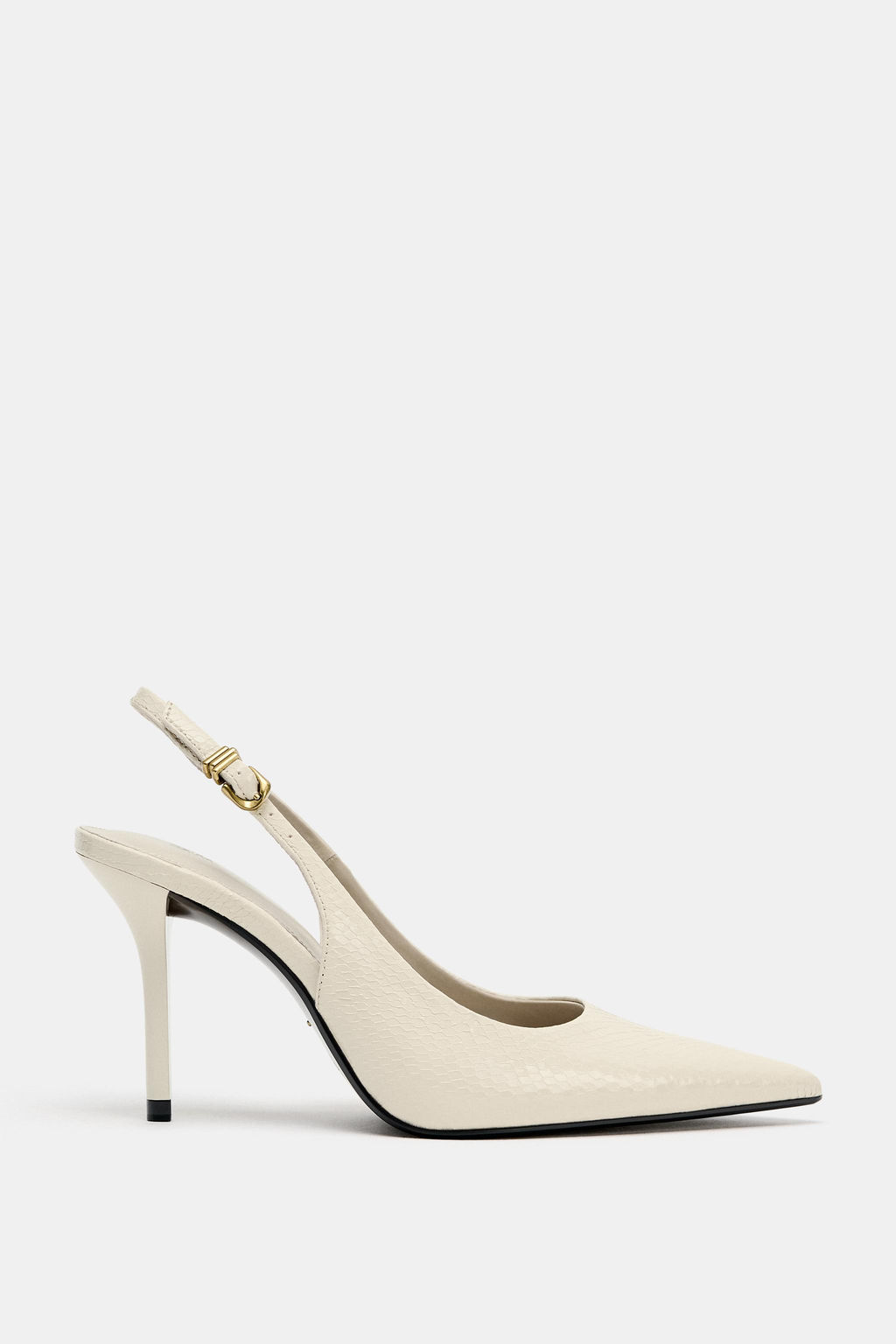 ZAPATO DESTALONADO RELIEVE / Blanco Crudo - Zara фото 4