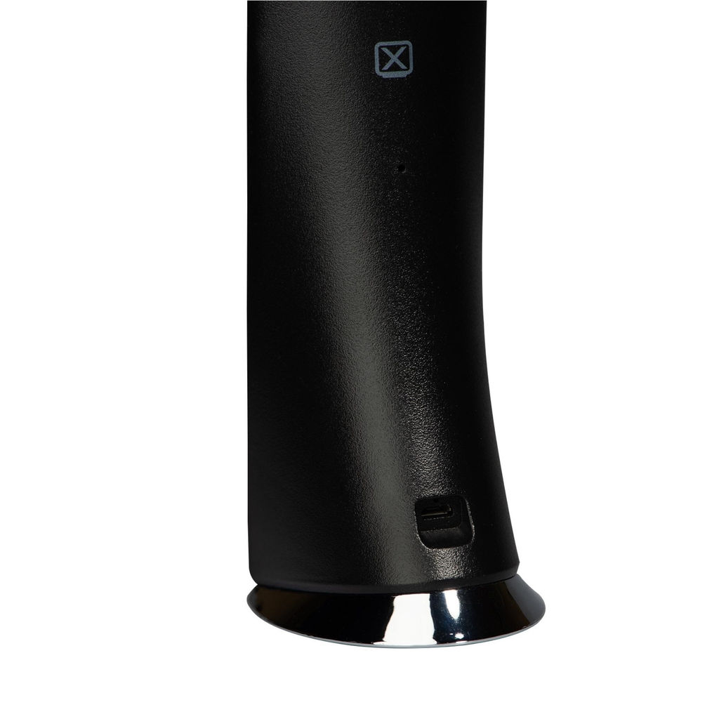 TLD-542 Black/LED/300Lm/5000K/Dimmer Светильник настольный c часами, календарем, термометром, 5W. Сенсорный выключатель. Черный (стилизован под кожу). TM Uniel.