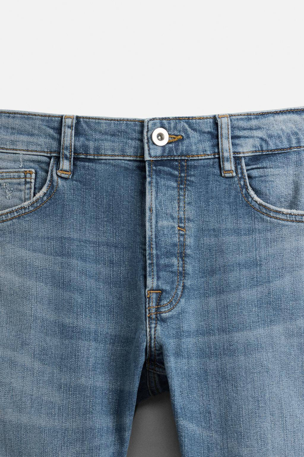 RIPPED SKINNY FIT JEANS - Zara фото 19