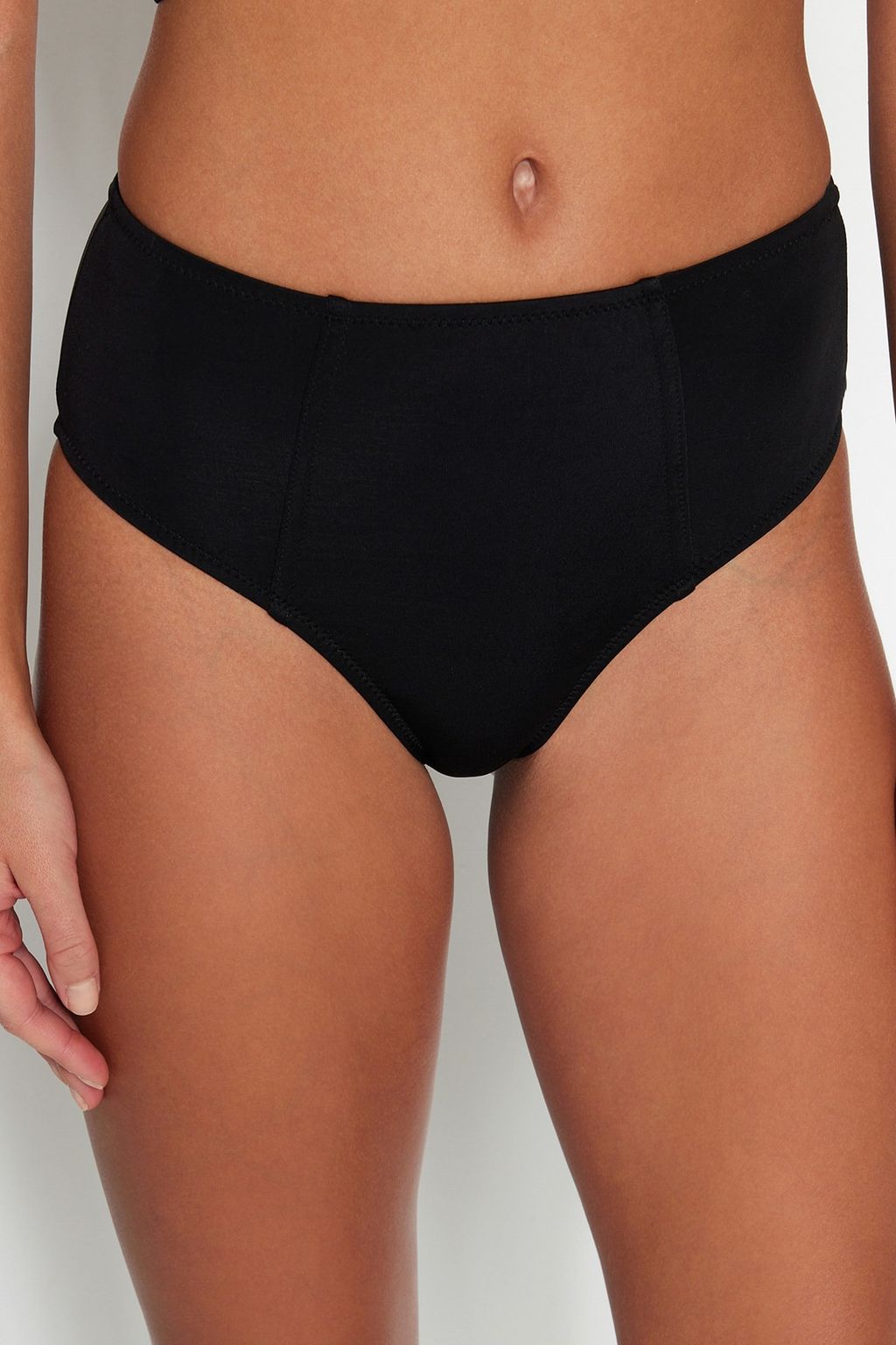 Siyah Y_ksek Bel Hipster Bikini Alt_ TBESS21BA0387 - Trendyolmilla фото 4