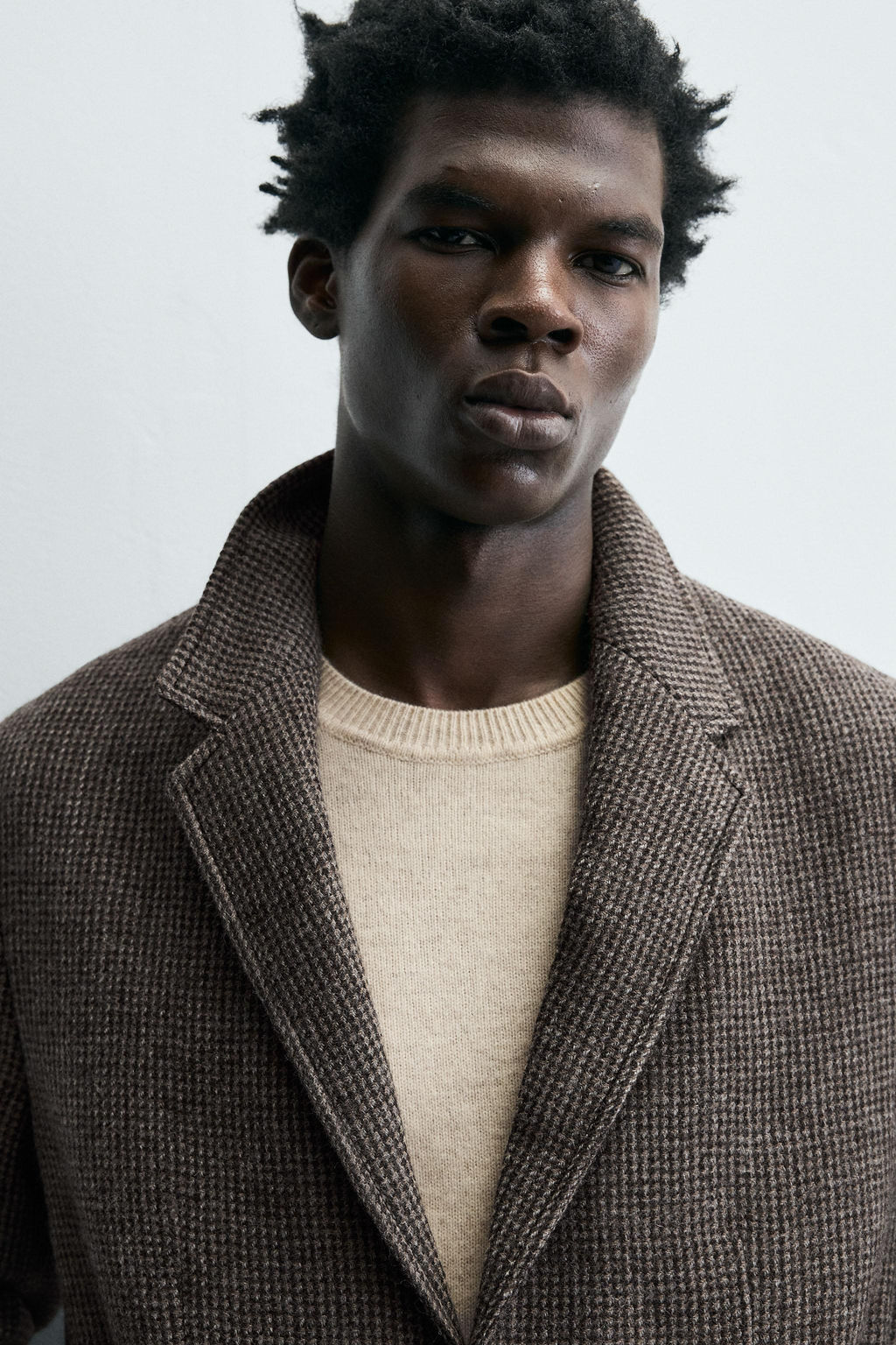 LIMITED EDITION 100% WOOL TEXTURED BLAZER - Zara фото 5