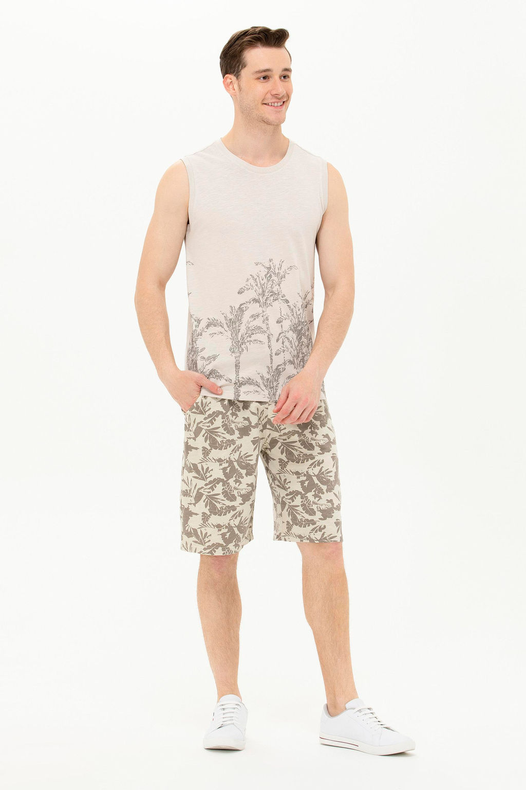 Мужские вязаные шорты с камнями - U.s. polo assn фото 17