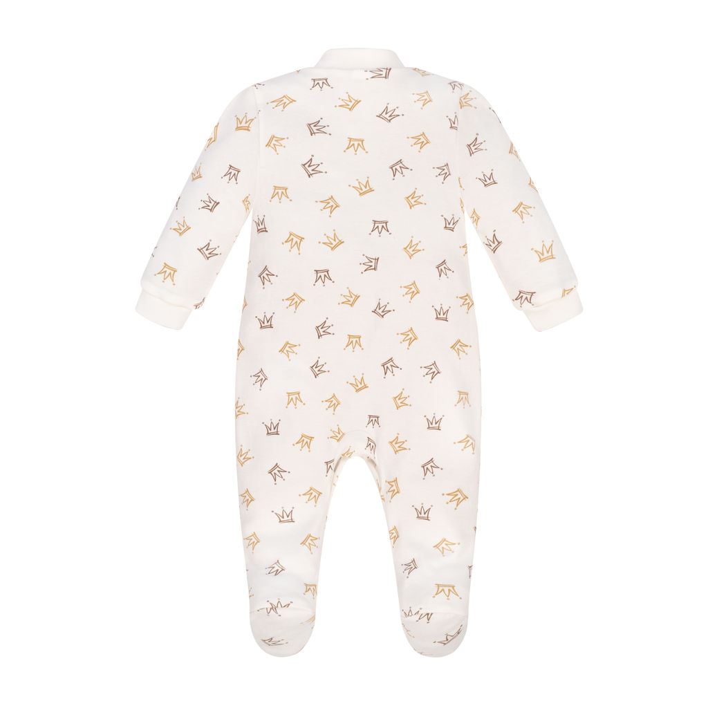 Комбинезон ясельный молочный короны