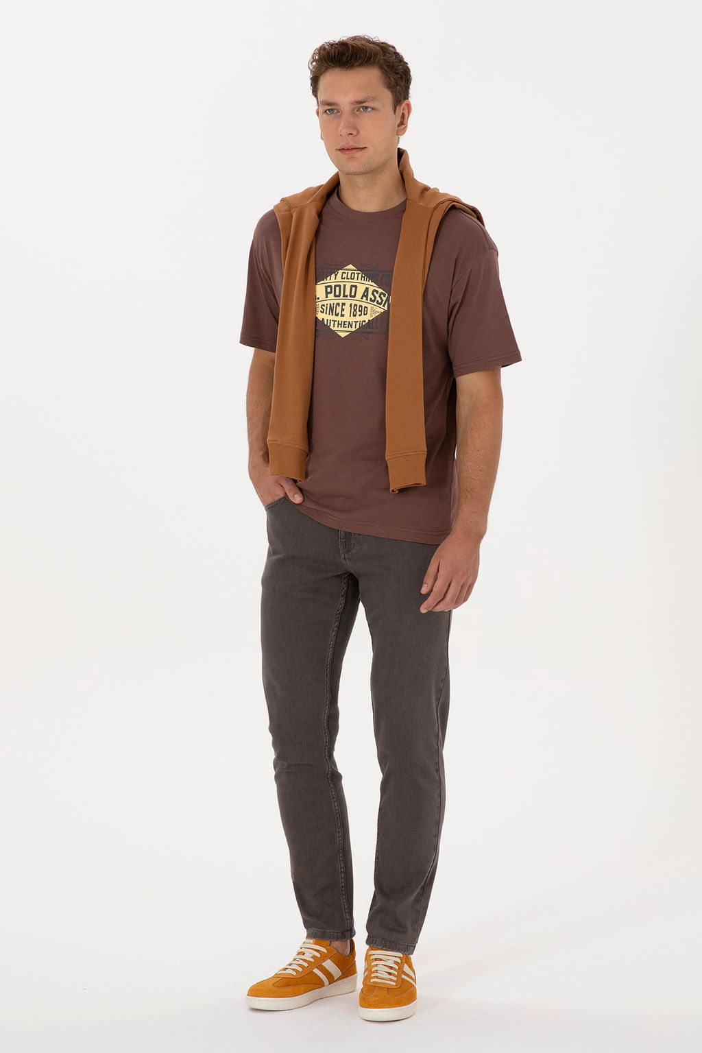 Erkek Kahverengi Ti__rt - U.s. polo assn фото 4