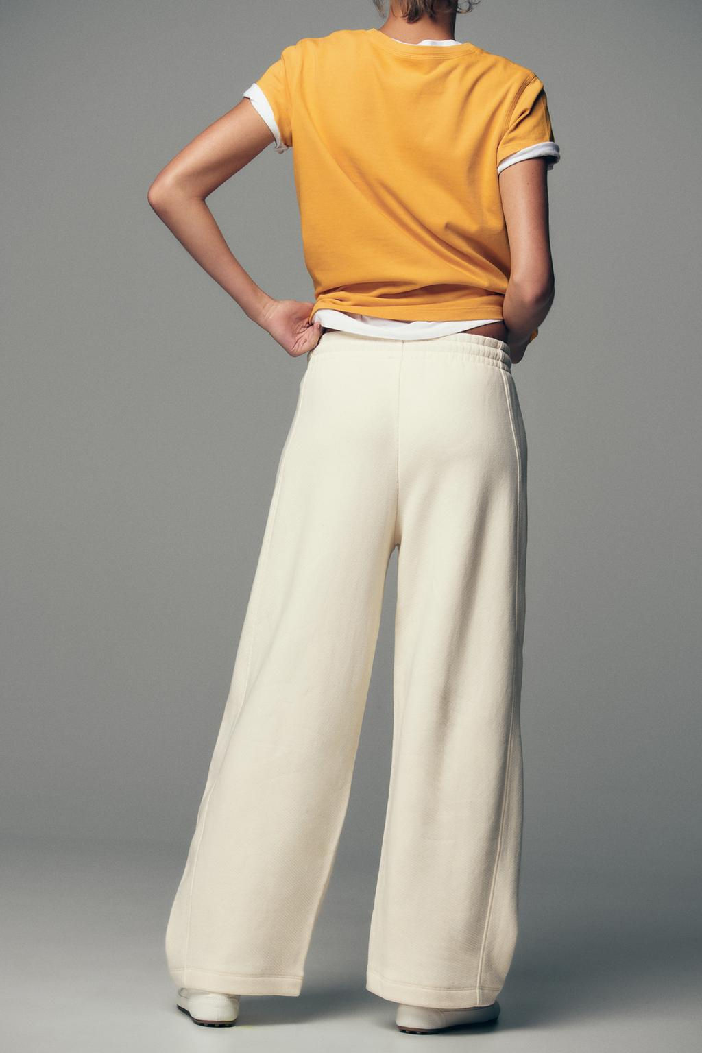 RUSTIC WIDE-LEG TROUSERS - Zara фото 4