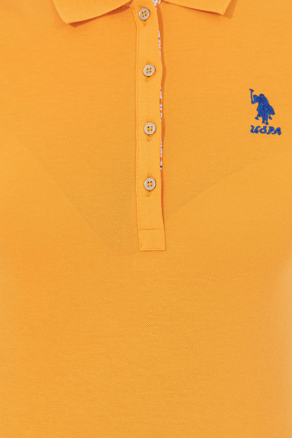 Женская желтая базовая футболка Неожиданная скидка в корзине - U.s. polo assn фото 6