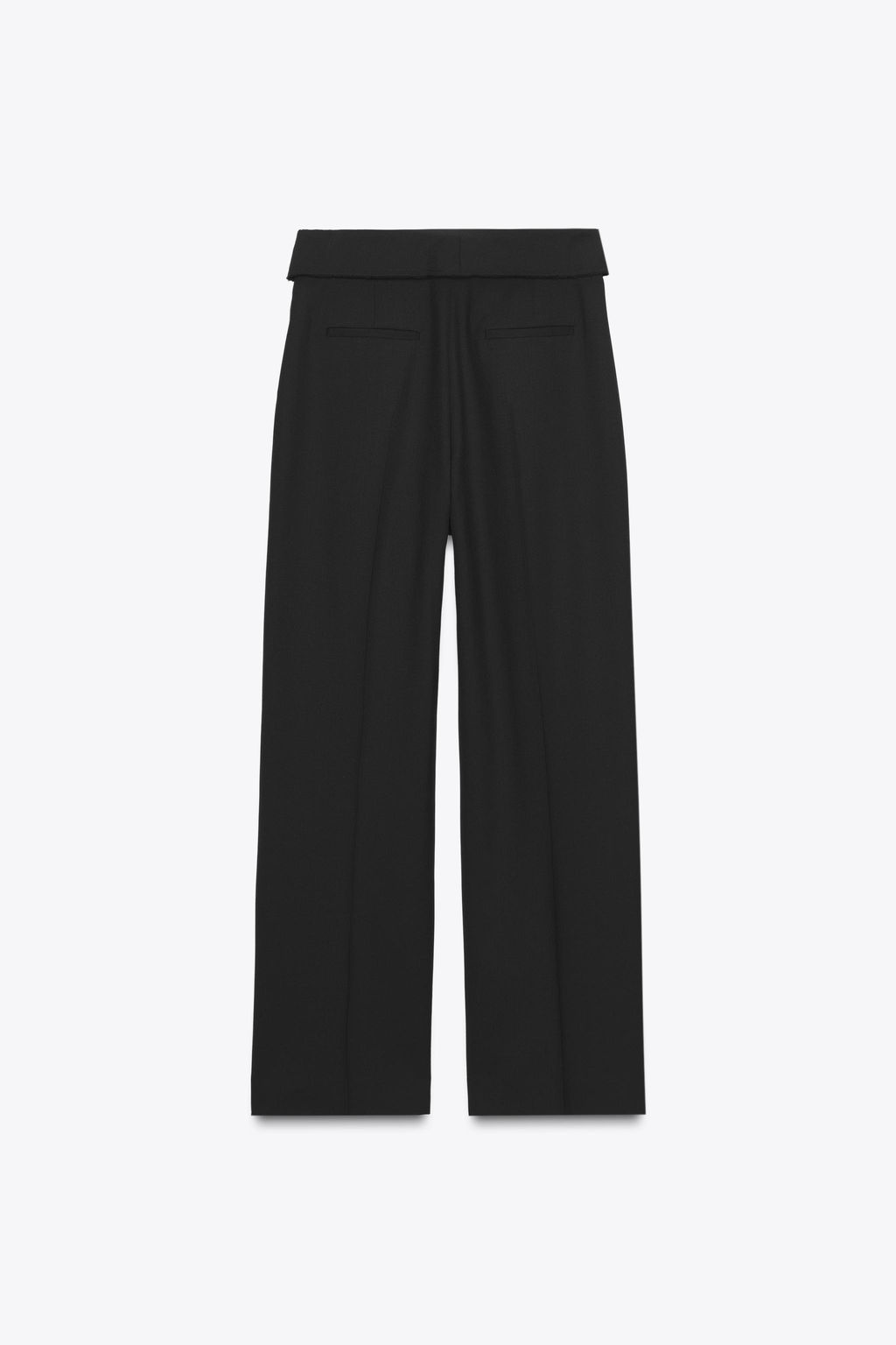 ZW COLLECTION WOOL TROUSERS WITH TURN-UP WAIST - Zara фото 8