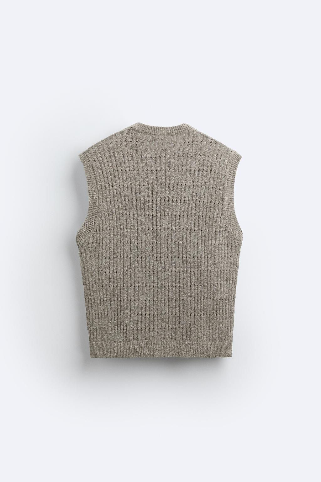 OPEN KNIT VEST - Zara фото 7