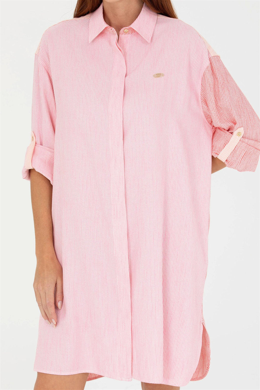 U. S. Polo Assn Женское розовое тканое платье - U.s. polo assn фото 13