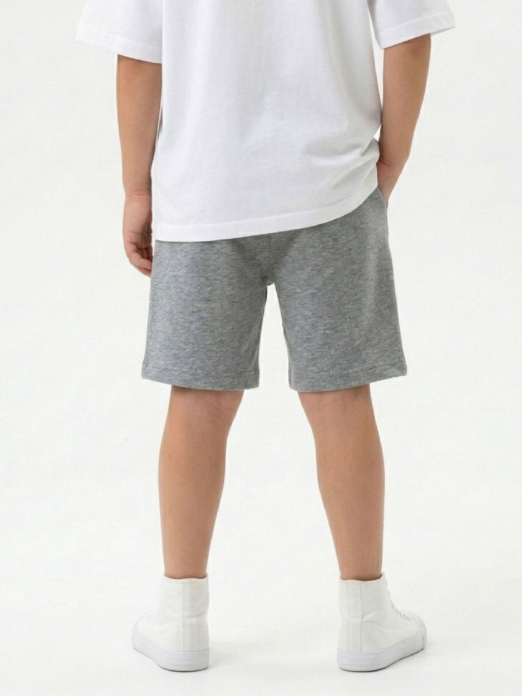 Шорты трикотажные 22-4594 графит меланж