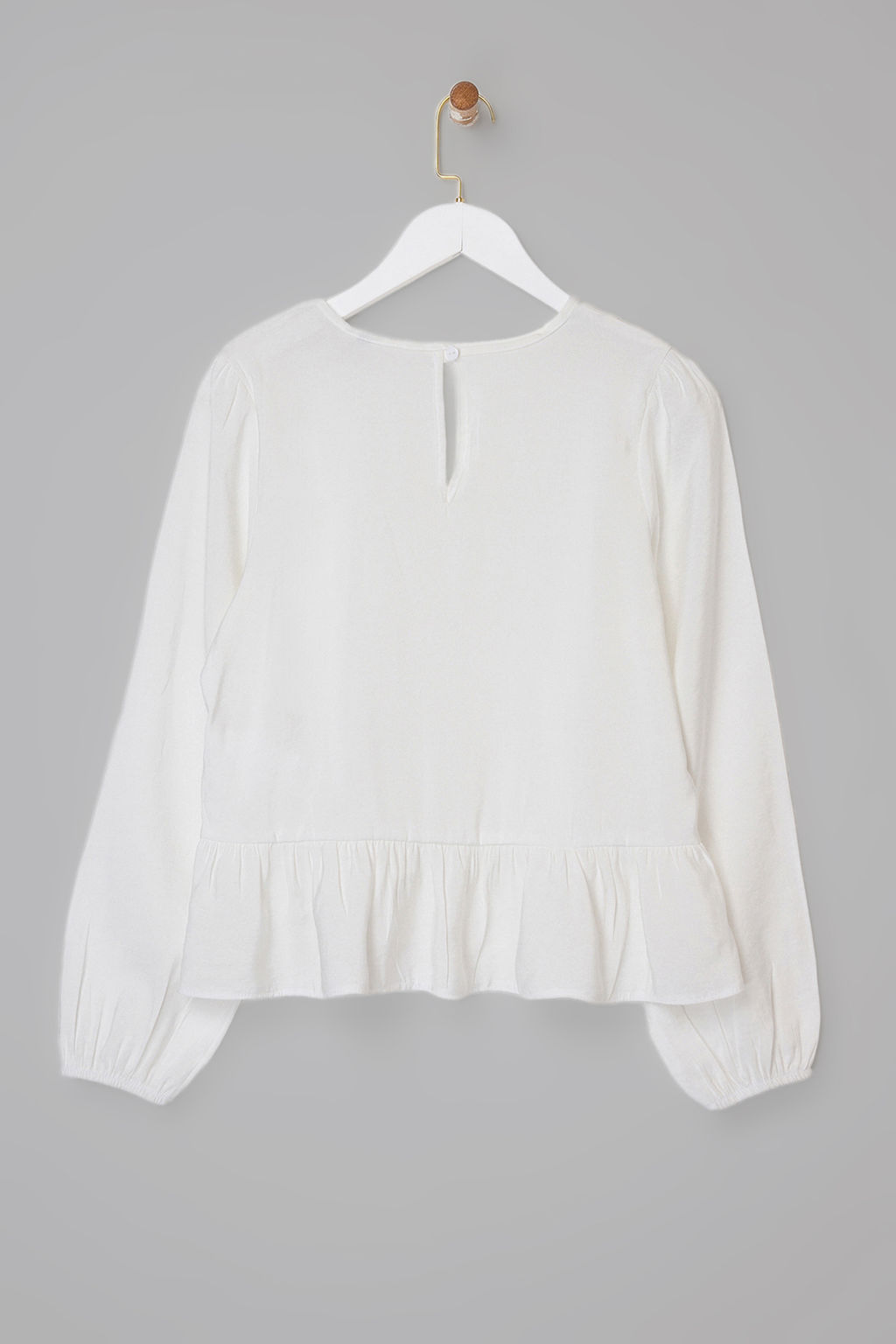 Ekru Aksesuar Detayl? Dokuma Bluz TWOAW26BZ00299