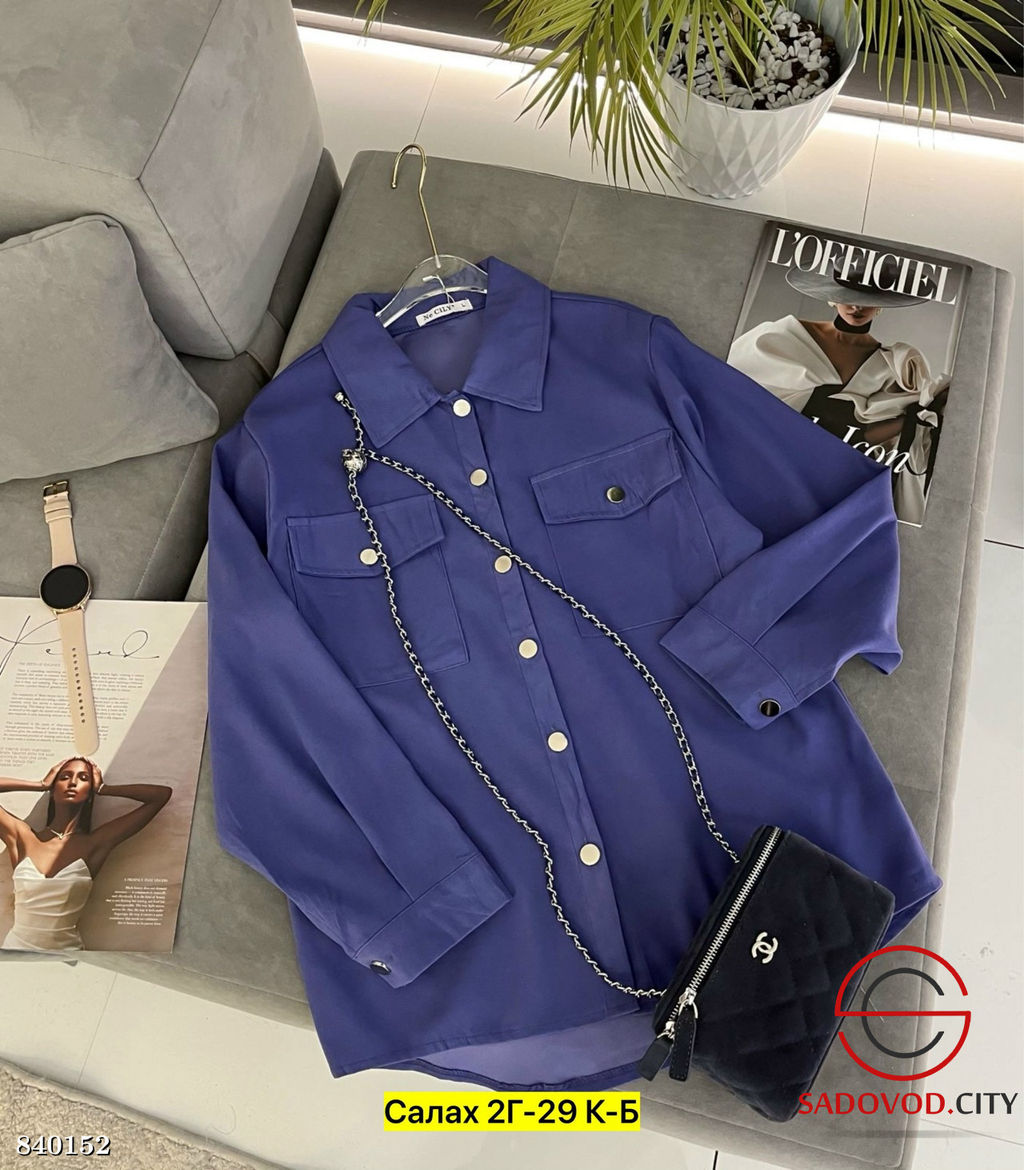 Рубашка женская с карманами - Bruno фото 4