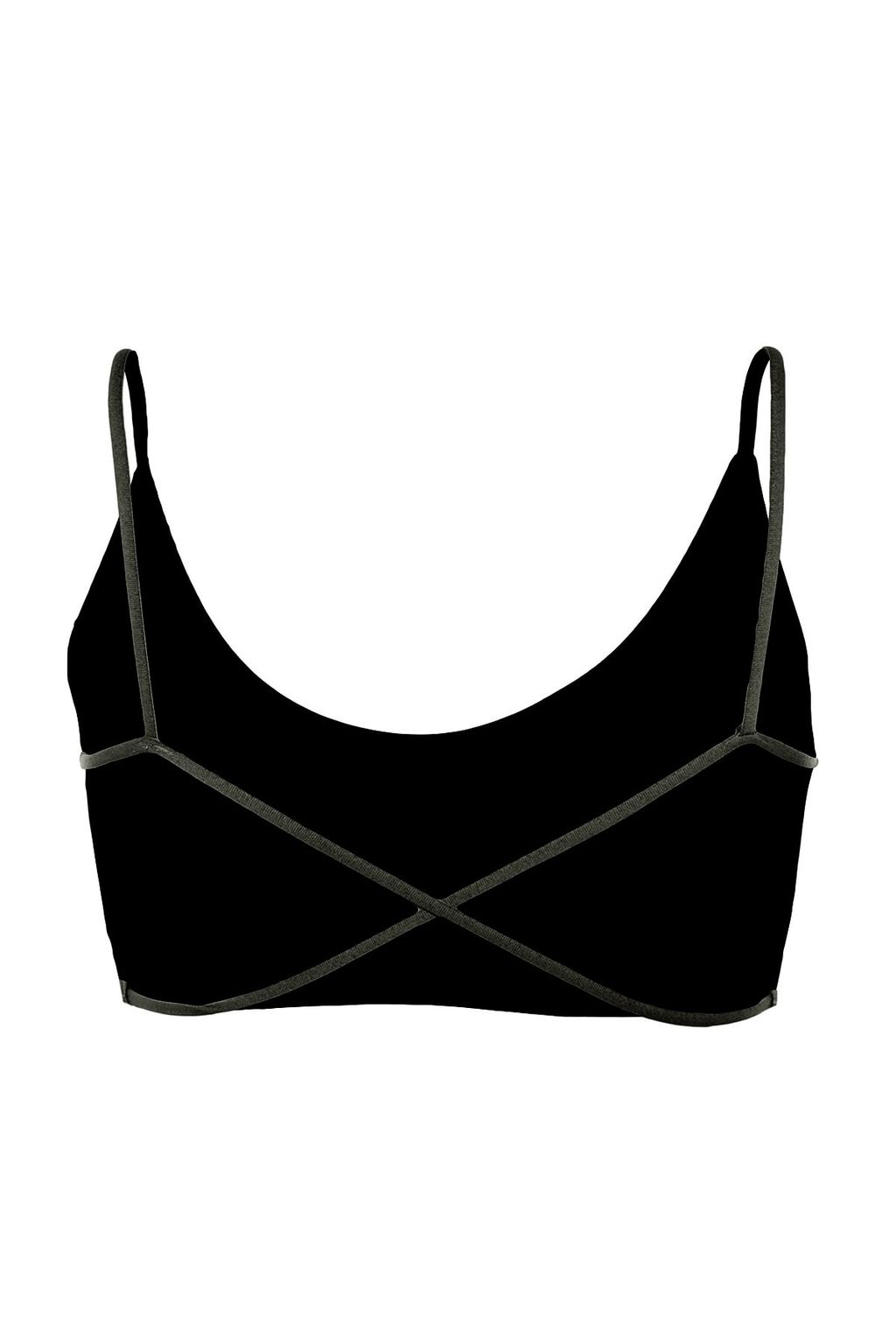 TRENDYOLMILLA Siyah Seamless/Dikissiz Ip Ask?l? S?rt Detayl? Balensiz Kaps?z Bralette Orme Sutyen THMAW23SU00130  фото 25