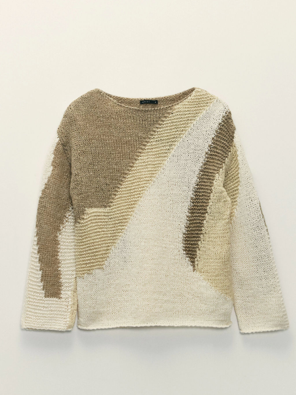 Джемпер с абстрактным рисунком / Zarina  фото 7