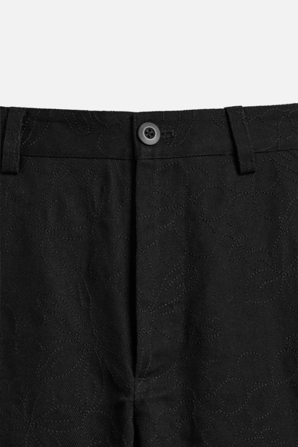 FLORAL EMBROIDERY TROUSERS - Zara фото 9