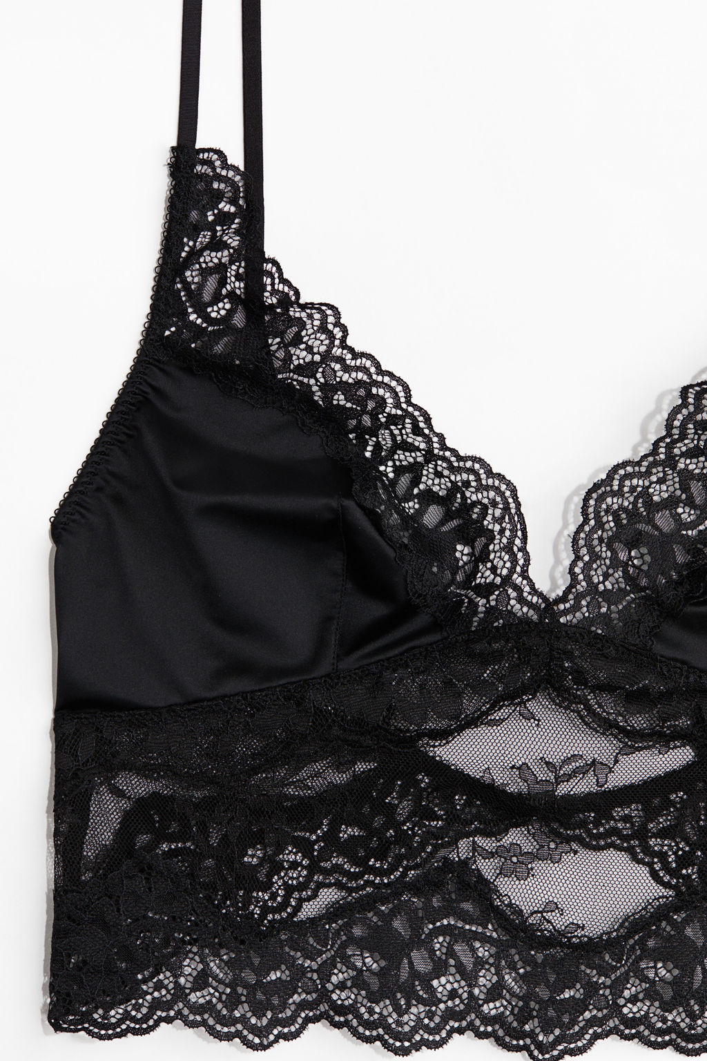 Bralette en microfibra y encaje - H&m фото 8