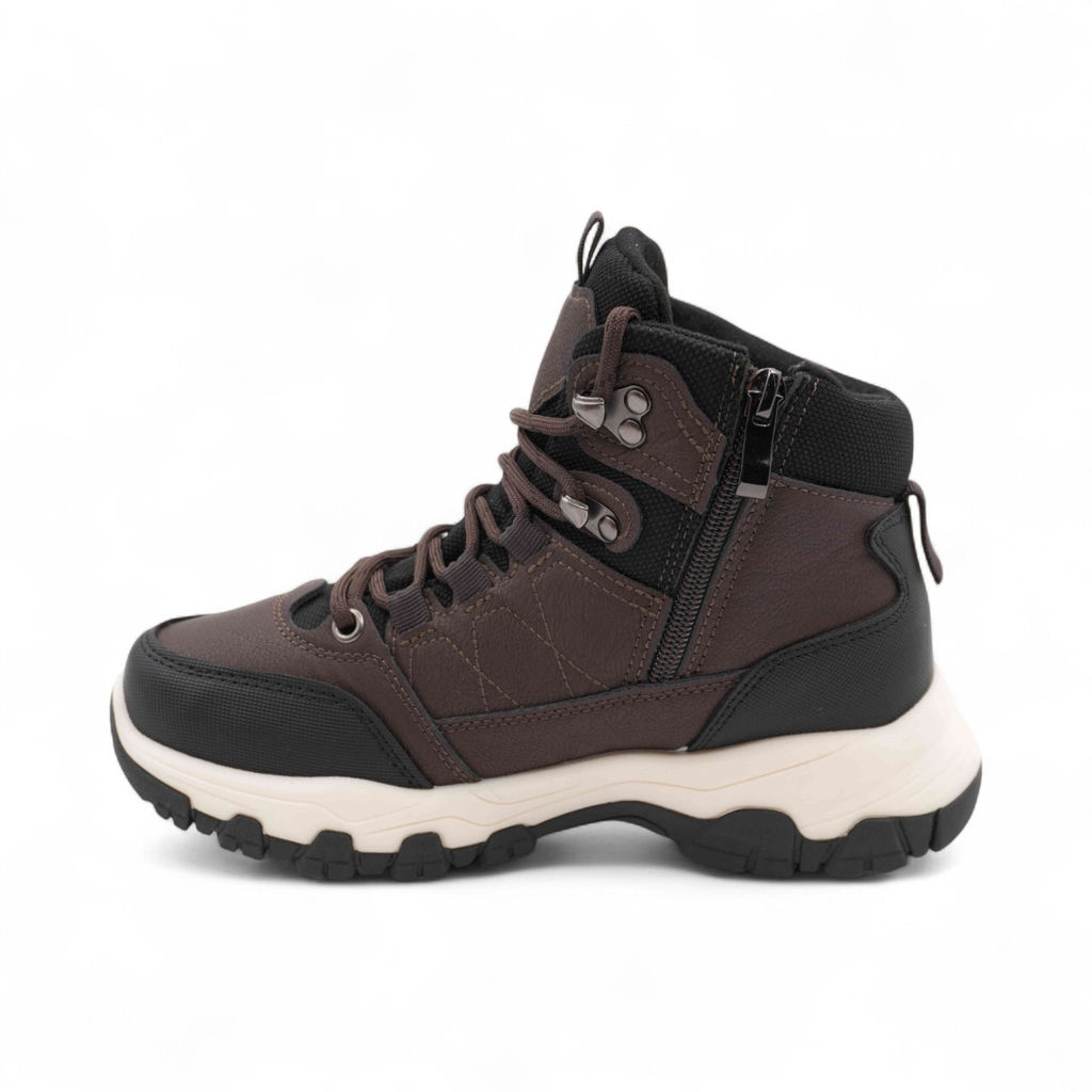 Кроссовки зимние на меху 1922-8 коричневые - Sport фото 3