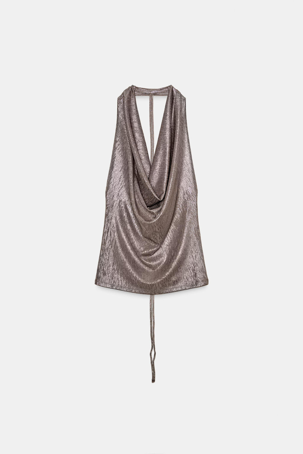 DRAPED HALTER TOP - Zara фото 8