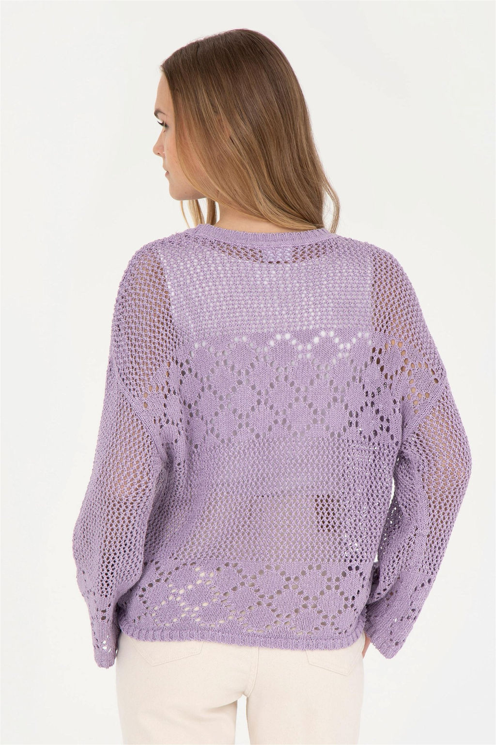 Женский сиреневый свитер - U.s. polo assn фото 5