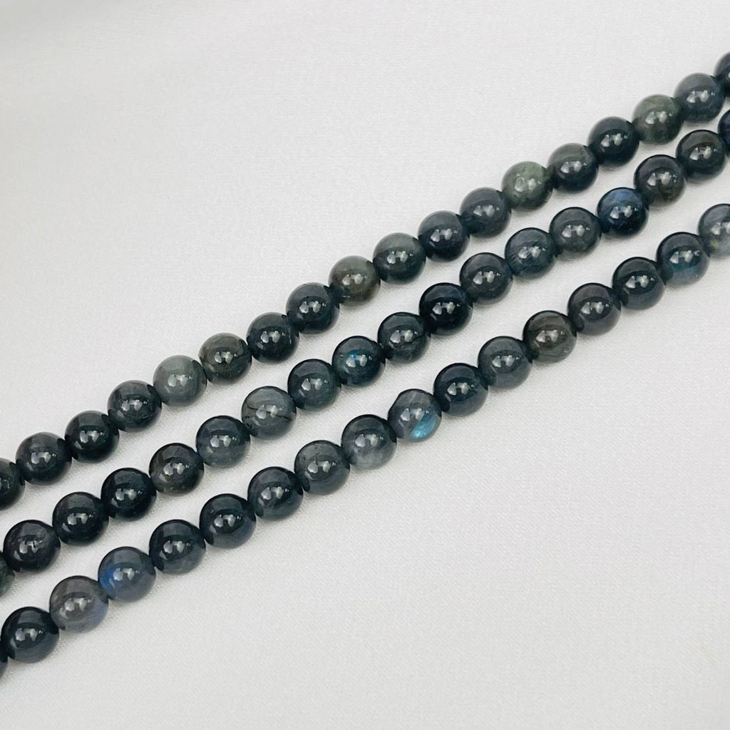 Бусины для украшений из Лабрадора (60 бусин) 39 см
