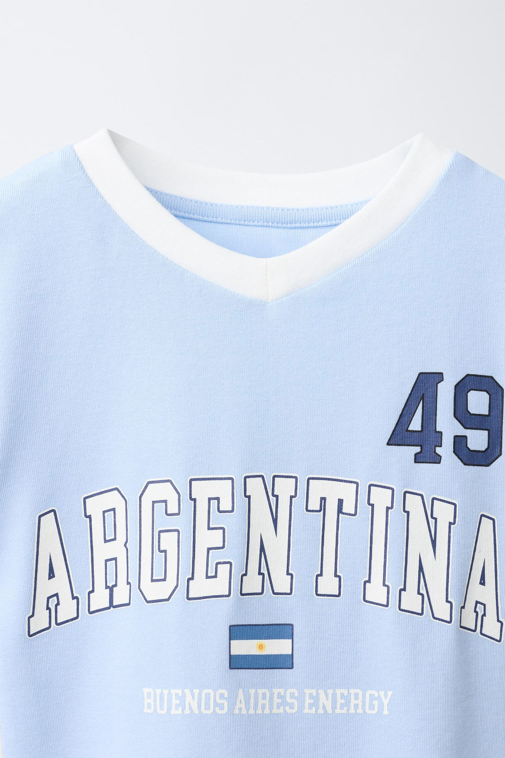 CAMISETA ESTAMPADO ARGENTINA / Azul - Zara фото 5