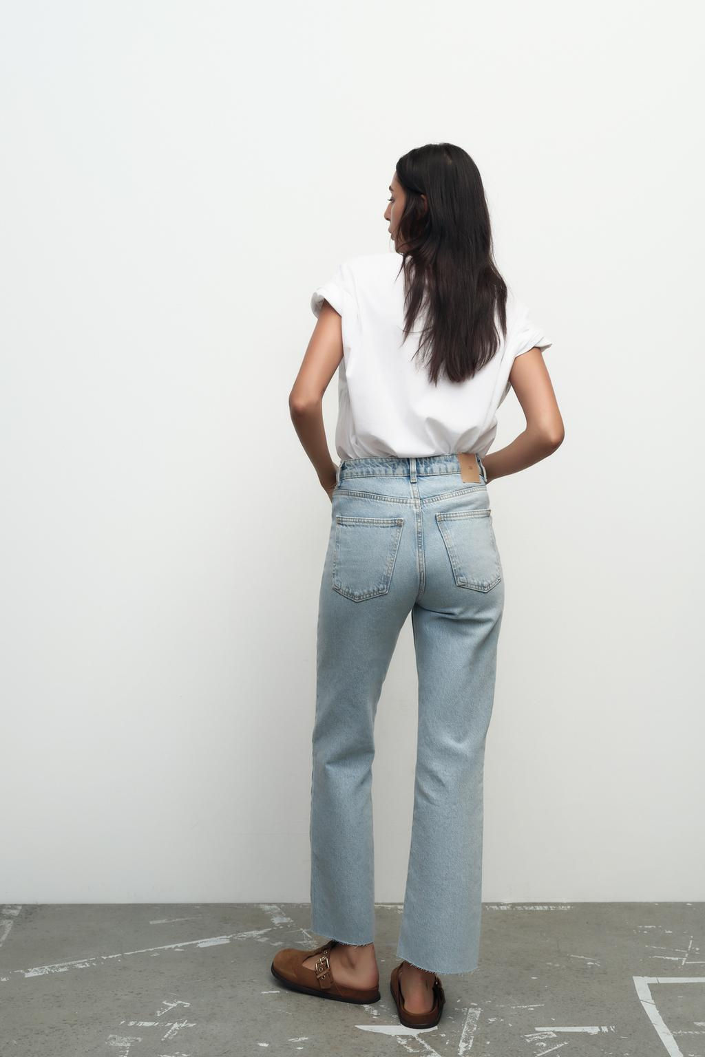 Z1975 STRAIGHT-LEG HIGH-WAIST JEANS - Zara фото 10