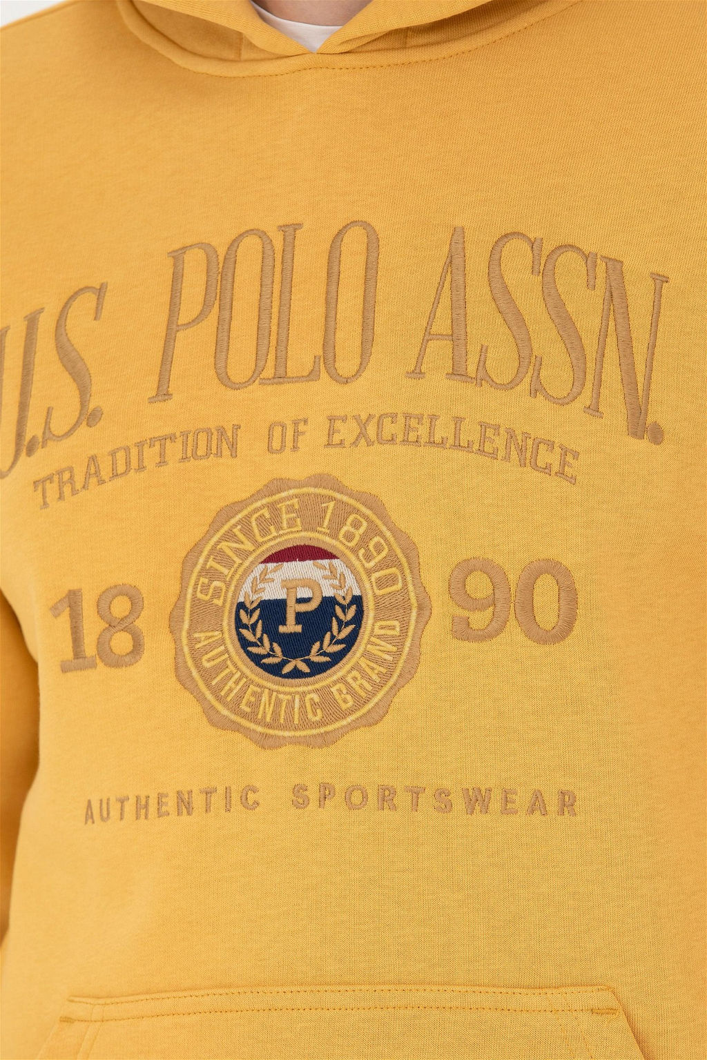 Мужской горчичный свитшот Неожиданная скидка в корзине - U.s. polo assn фото 7