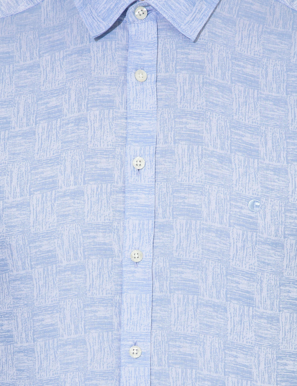 Синяя зауженная рубашка с длинным рукавом - Cacharel фото 6