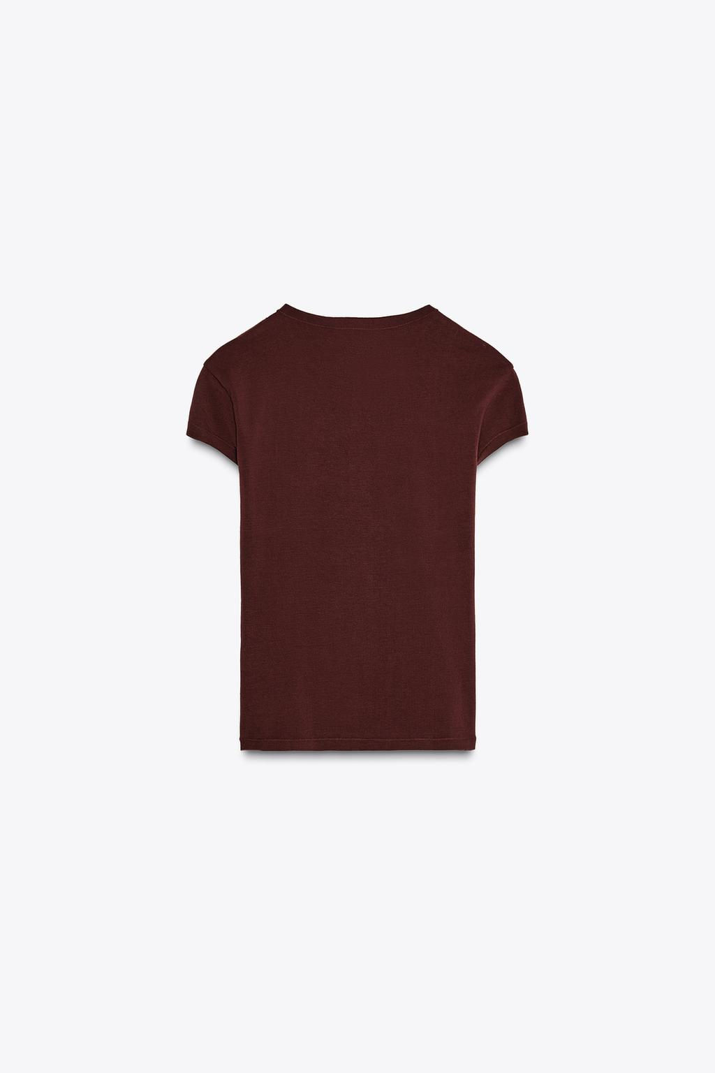 SLIM FIT SHORT SLEEVE T-SHIRT - Zara фото 17