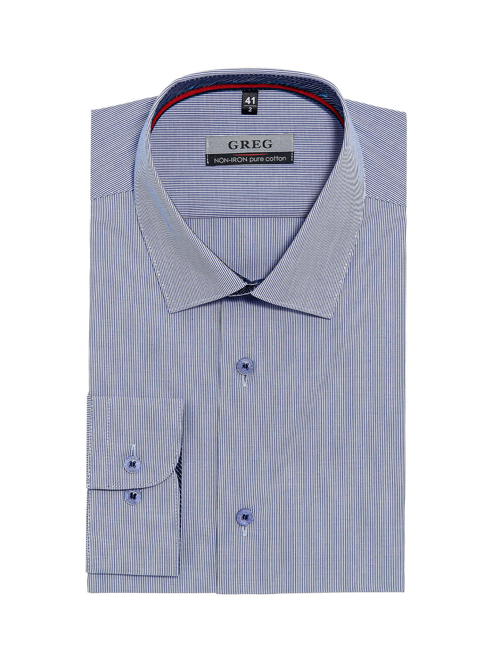 Сорочка мужская длинный рукав GREG 121/231/2238/Z/1p  фото 9