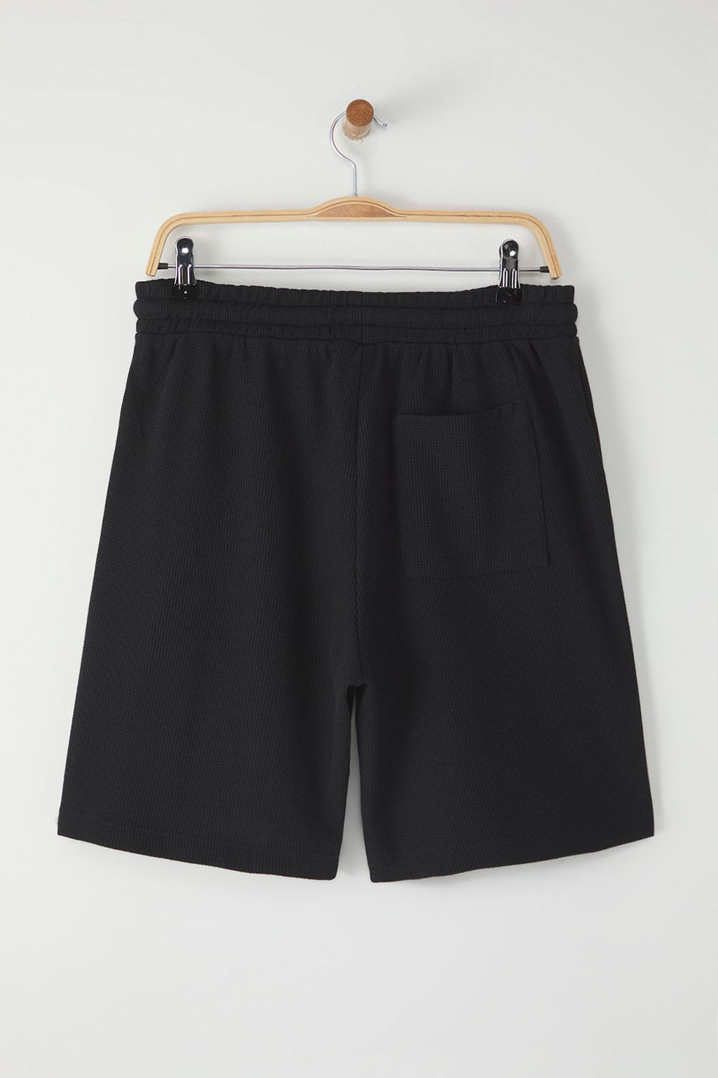 TRENDYOL MAN Siyah Oversize/Genis Kesim Dokulu Nak?sl? Sort & Bermuda TMNSS25SR00044 - Trendyolmilla фото 9