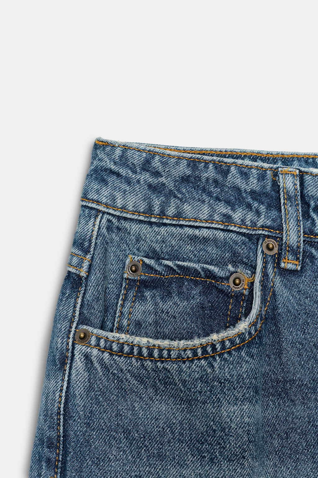 ZW COLLECTION MID-WAIST JEANS - Zara фото 7