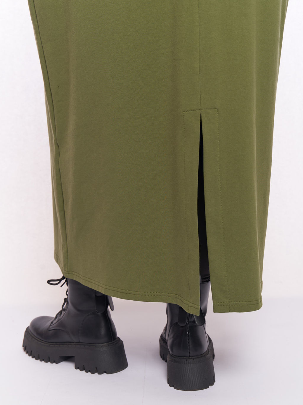 Платье с разрезом спереди PP57102GRN30 - Артесса фото 10