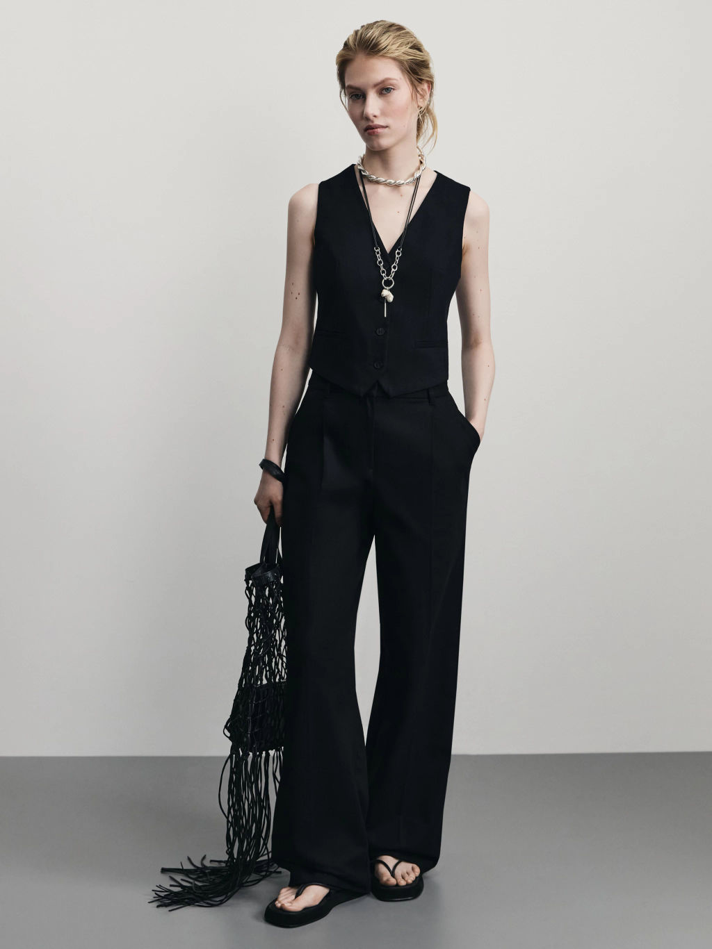 Брюки прямого кроя с содержанием льна / Zarina