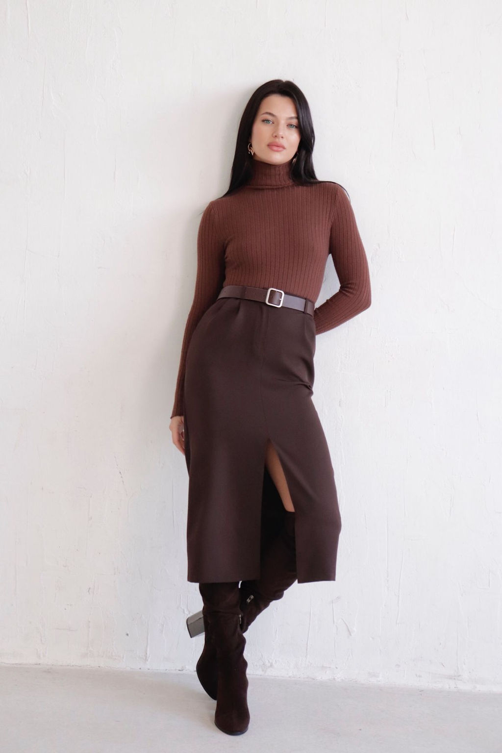 Юбка миди-макси с разрезом спереди - Martichelli фото 115