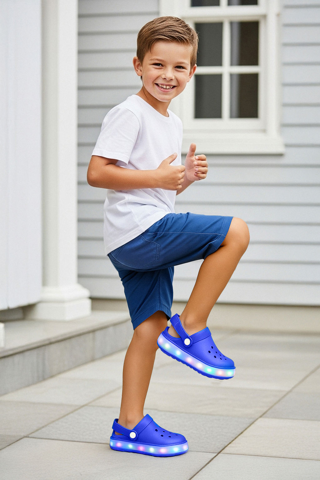 Saks Onu Kapal? Mavi Is?kl? Hafif Taban Unisex Cocuk Kids Eva Sandalet Terlik TAKSS25TE00057