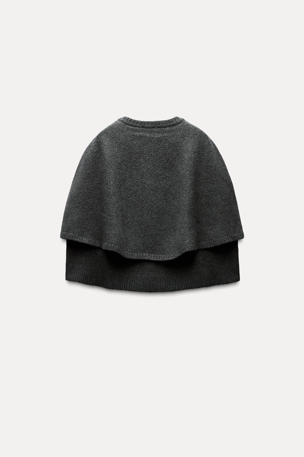 KNIT CAPE JACKET - Zara фото 8
