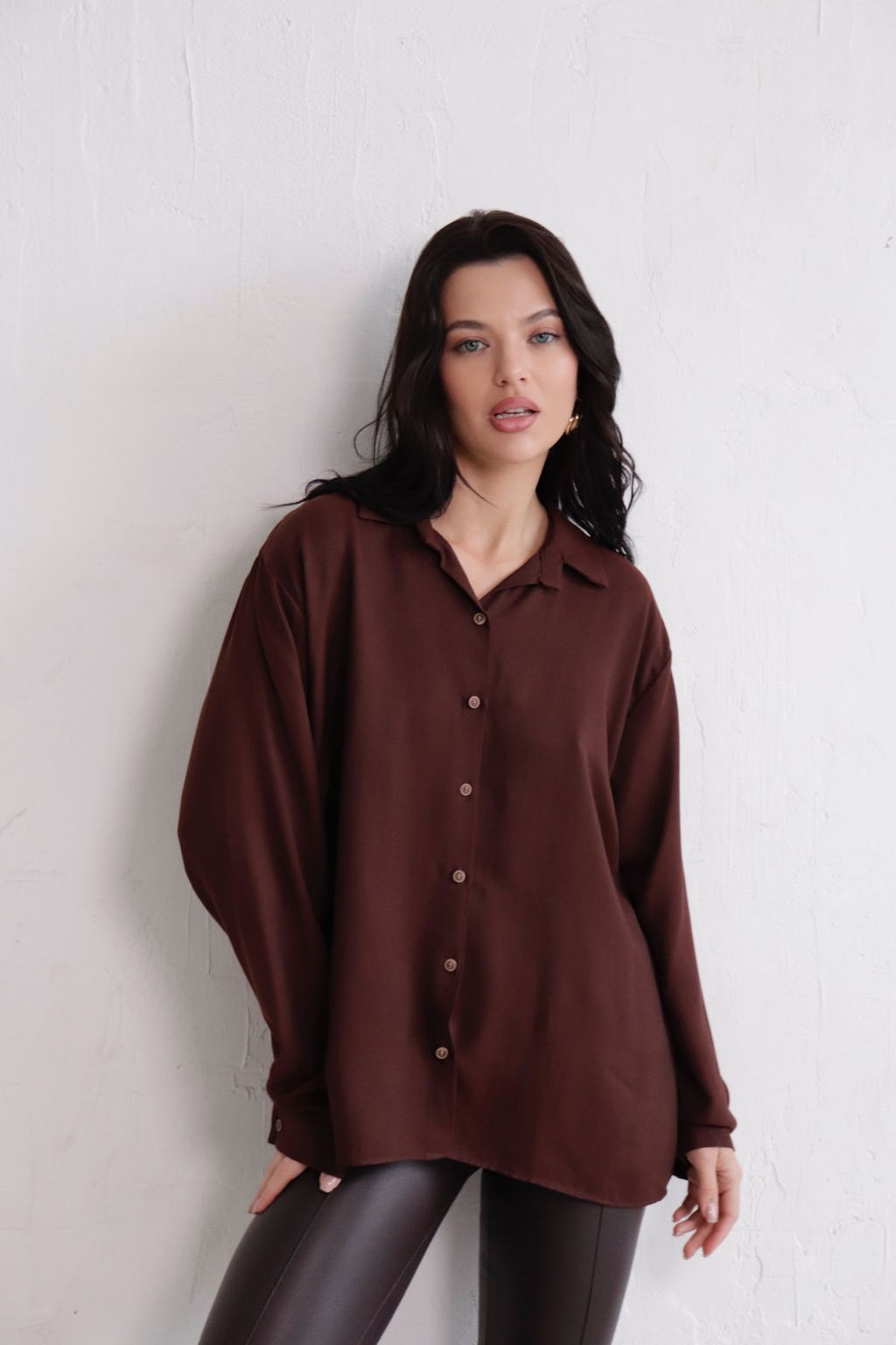 11182 Рубашка коричневая - Martichelli фото 3