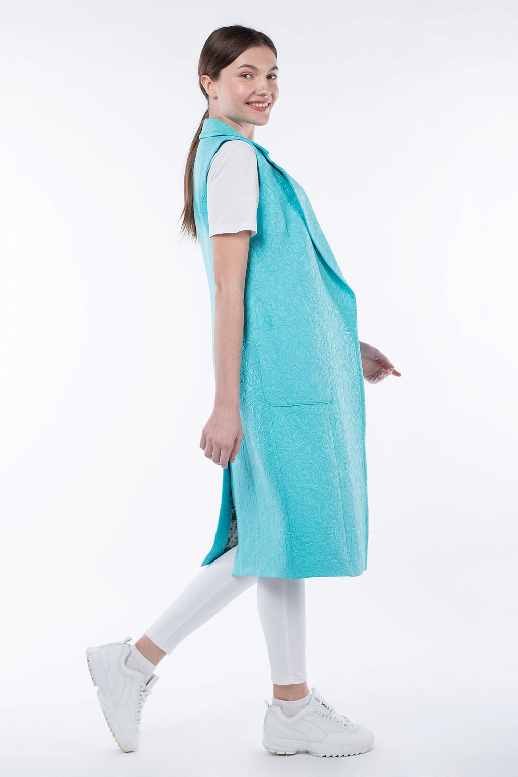 012-0126 Пальто облегченное (пояс) - El podio фото 2