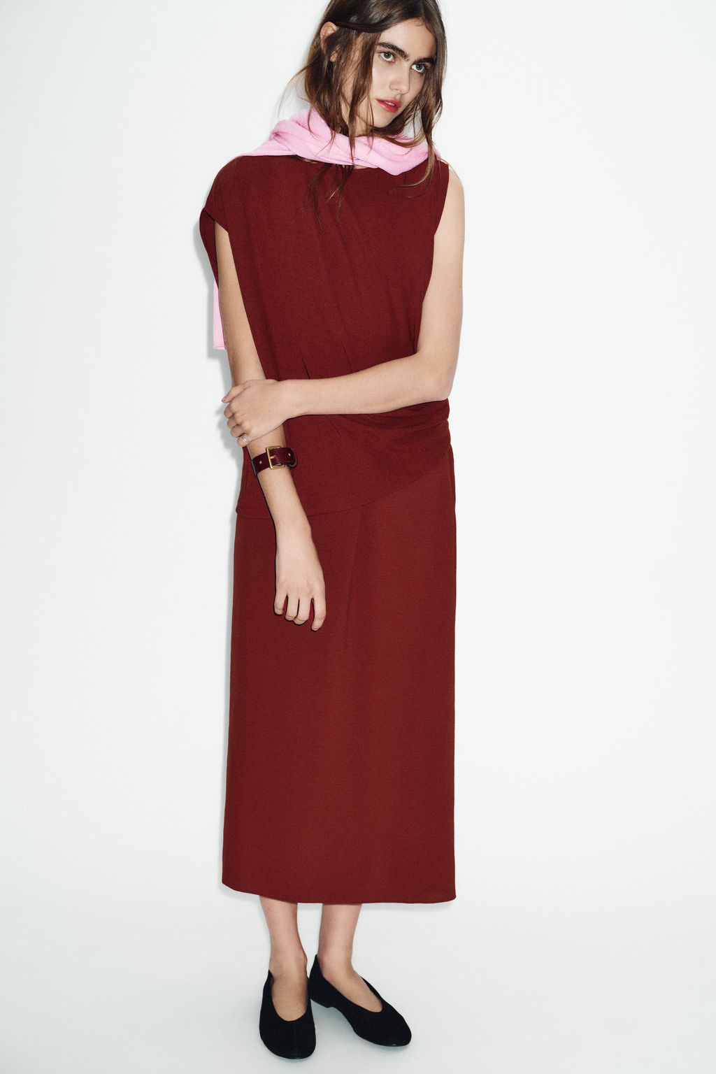 ASYMMETRIC LONG DRESS - Zara фото 2
