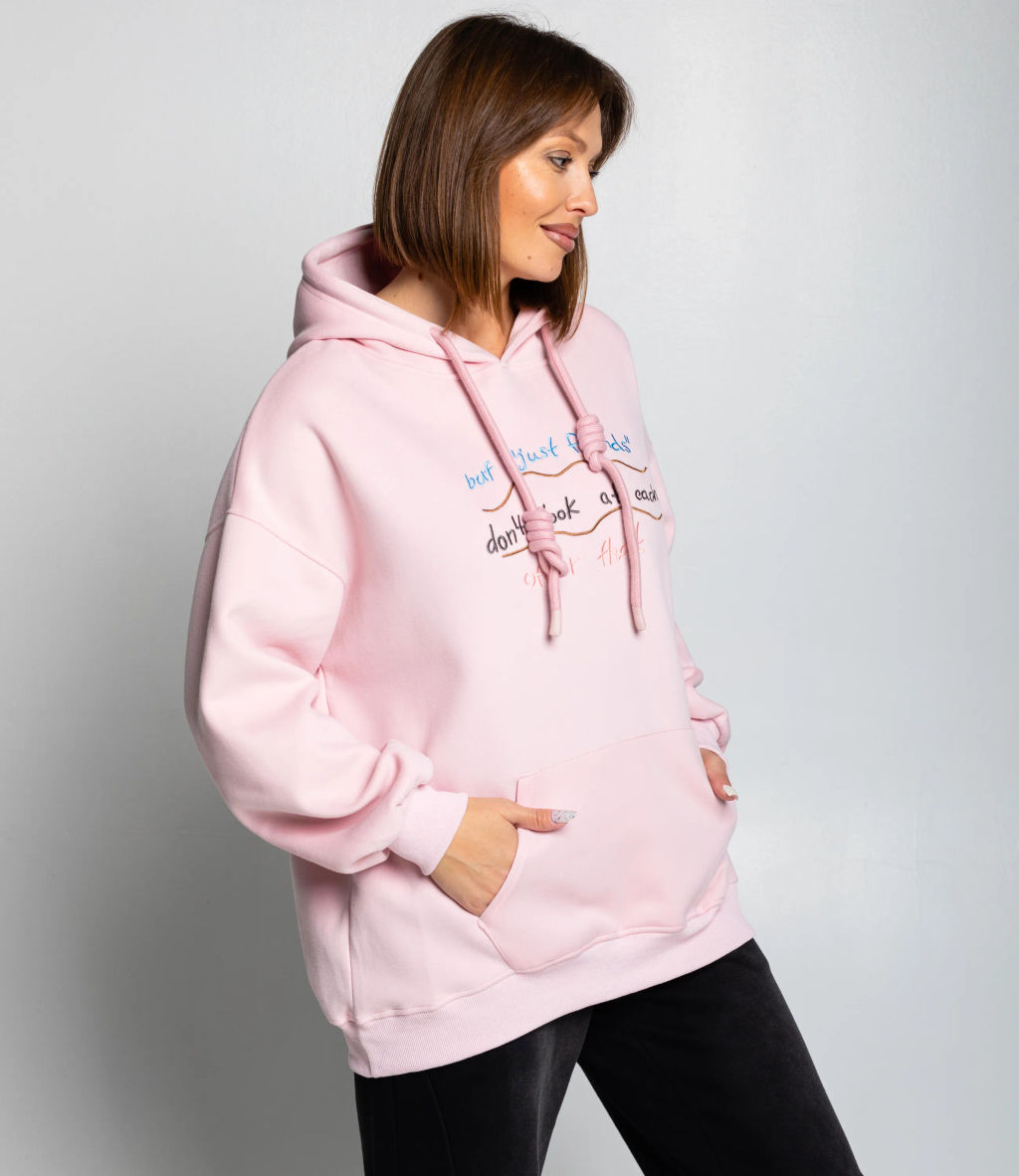Худи #КТ3629, пудровый