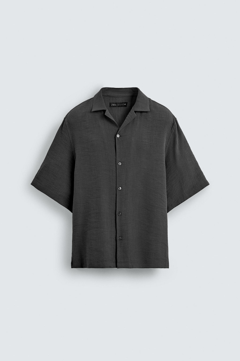 Рубашка Camisa Fluida Estructura серая