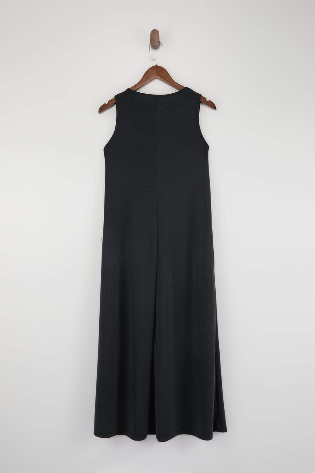 Antrasit Duz A-line Bisiklet Yaka Kolsuz Midi Modall? Orme Elbise TWOSS26EL00365 - Trendyolmilla фото 3