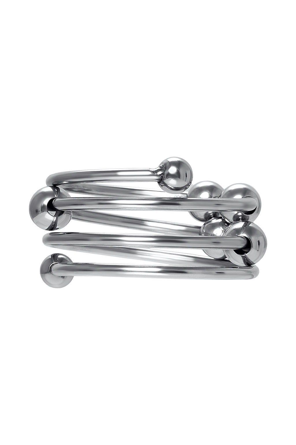 Кольцо под головку пениса Metal by TOYFA, металл, серебристое, 4 см