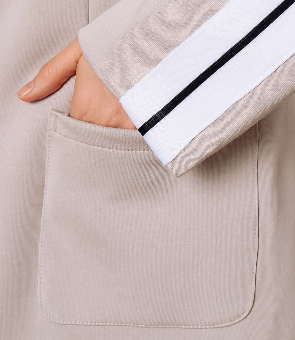 Костюм #ОКТ205001, бежево-серый - Dommod фото 4