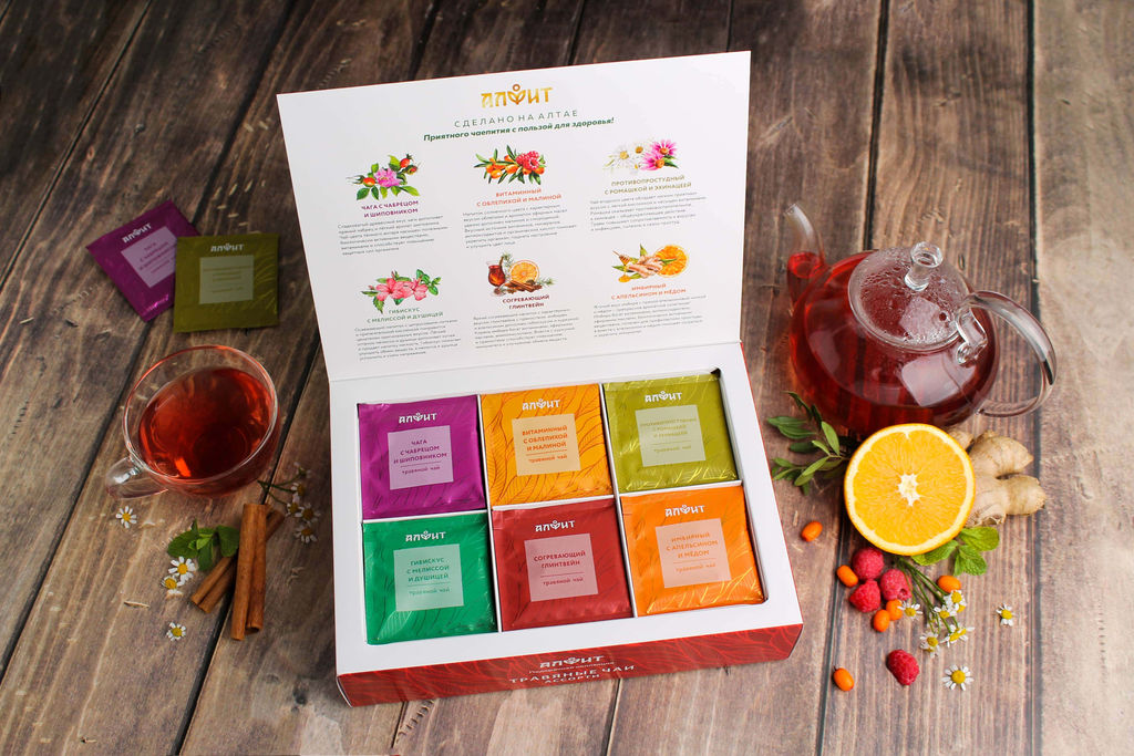 Подарочная коллекция "Травяные чаи. Ассорти"
 Алфит 8012