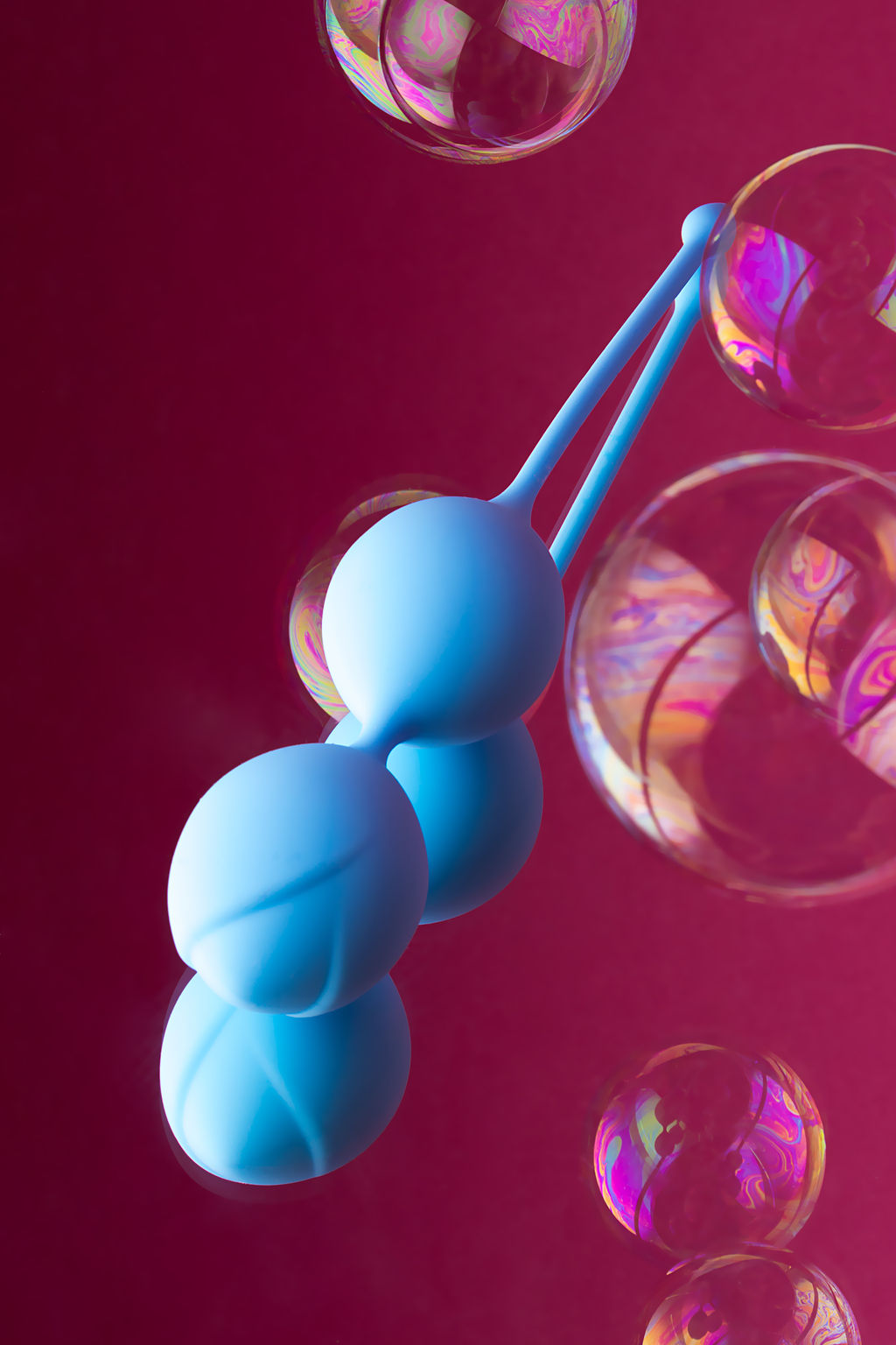 Вагинальные шарики TOYFA A-Toys Trot, силикон, голубой, 19,5 см