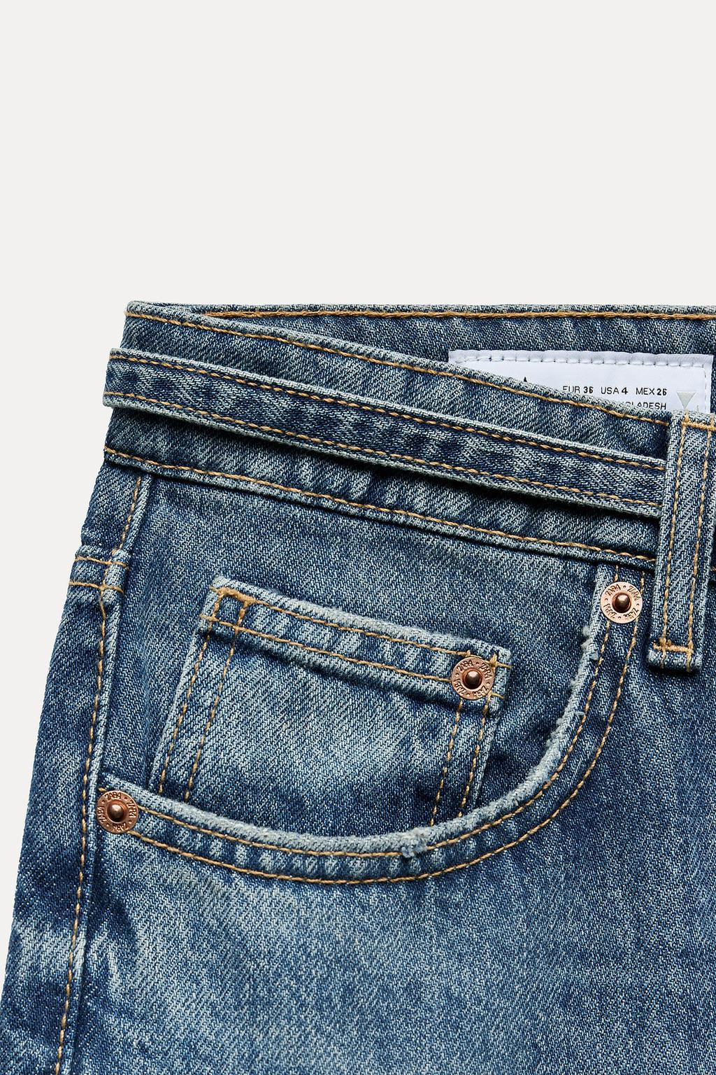 MID-RISE TAILORED BALLOON JEANS - Zara фото 9