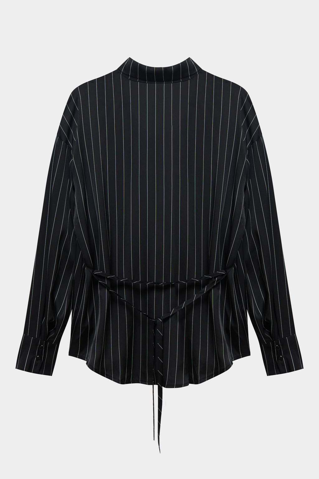 Рубашка с завязками из сатина в полоску - Mollis фото 7